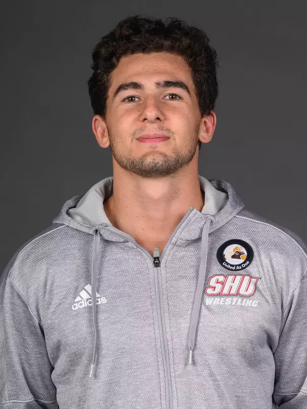 Danny Delusant. The SHU Men's Volleyball, Women and Men's Wrestling, and Dance teams held their Media Days today at the William Pitt Center, Sacred Heart Universary, Fairfield CT. Sunday, September 28, 2025. Photo by: Mark F. Conrad