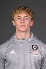 Anthony Mann. The SHU Men's Volleyball, Women and Men's Wrestling, and Dance teams held their Media Days today at the William Pitt Center, Sacred Heart Universary, Fairfield CT. Sunday, September 28, 2025. Photo by: Mark F. Conrad