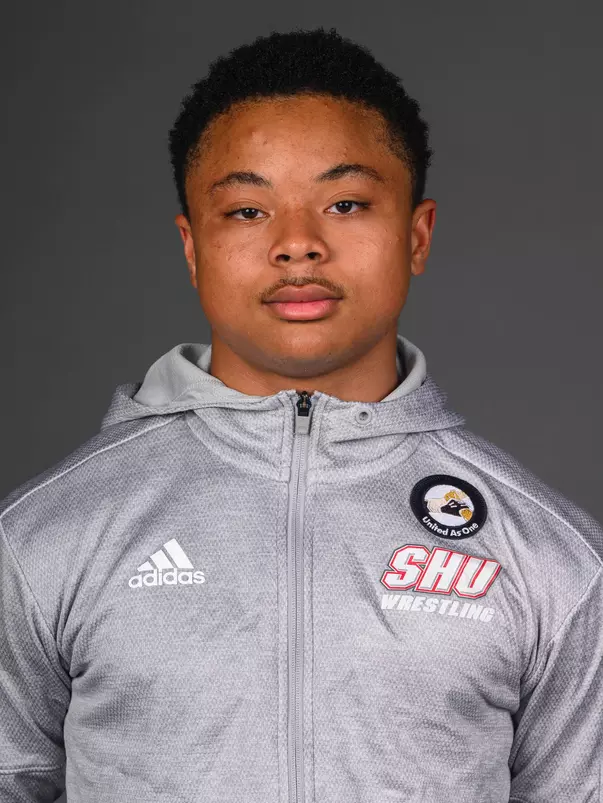Josias Daniels. The SHU Men's Volleyball, Women and Men's Wrestling, and Dance teams held their Media Days today at the William Pitt Center, Sacred Heart Universary, Fairfield CT. Sunday, September 28, 2025. Photo by: Mark F. Conrad