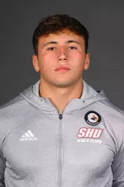 Eric Wolf. The SHU Men's Volleyball, Women and Men's Wrestling, and Dance teams held their Media Days today at the William Pitt Center, Sacred Heart Universary, Fairfield CT. Sunday, September 28, 2025. Photo by: Mark F. Conrad