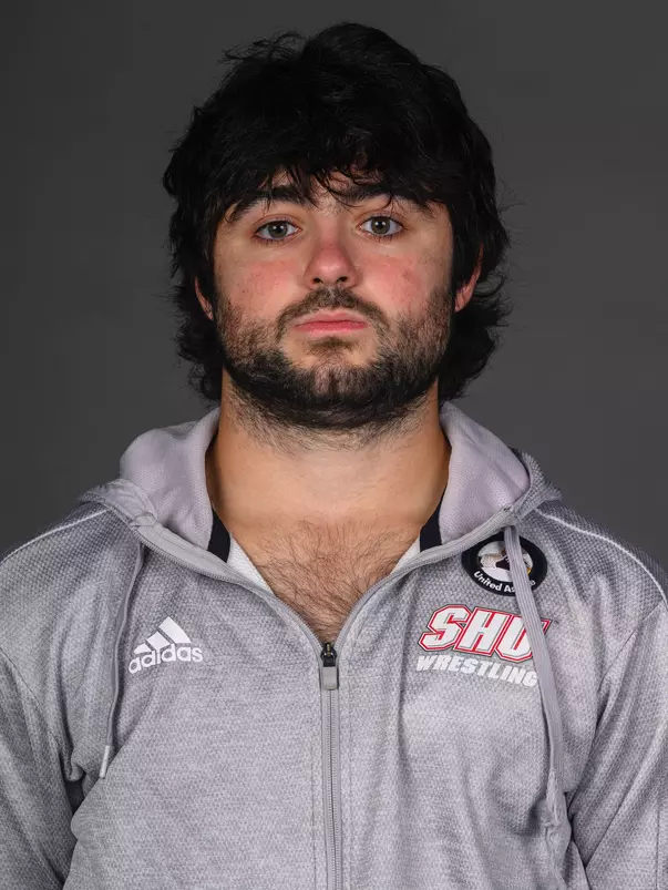 Manny Psikarakis. The SHU Men's Volleyball, Women and Men's Wrestling, and Dance teams held their Media Days today at the William Pitt Center, Sacred Heart Universary, Fairfield CT. Sunday, September 28, 2025. Photo by: Mark F. Conrad