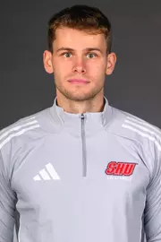 Petr Beranek. The SHU Men's Volleyball, Women and Men's Wrestling, and Dance teams held their Media Days today at the William Pitt Center, Sacred Heart Universary, Fairfield CT. Sunday, September 28, 2025. Photo by: Mark F. Conrad
