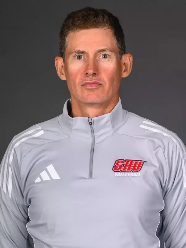 Adam Niemczynowicz, head coach. The SHU Men's Volleyball, Women and Men's Wrestling, and Dance teams held their Media Days today at the William Pitt Center, Sacred Heart Universary, Fairfield CT. Sunday, September 28, 2025. Photo by: Mark F. Conrad