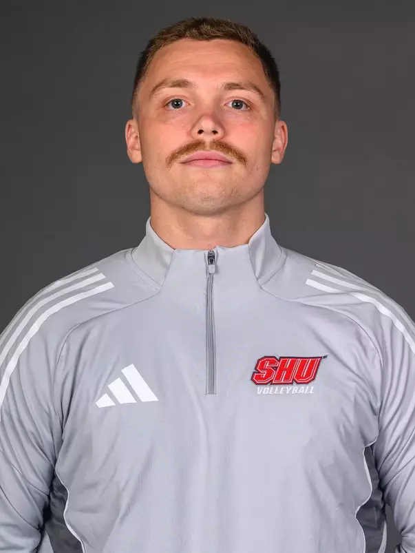 Dan Ward, Assistant Coach. The SHU Men's Volleyball, Women and Men's Wrestling, and Dance teams held their Media Days today at the William Pitt Center, Sacred Heart Universary, Fairfield CT. Sunday, September 28, 2025. Photo by: Mark F. Conrad