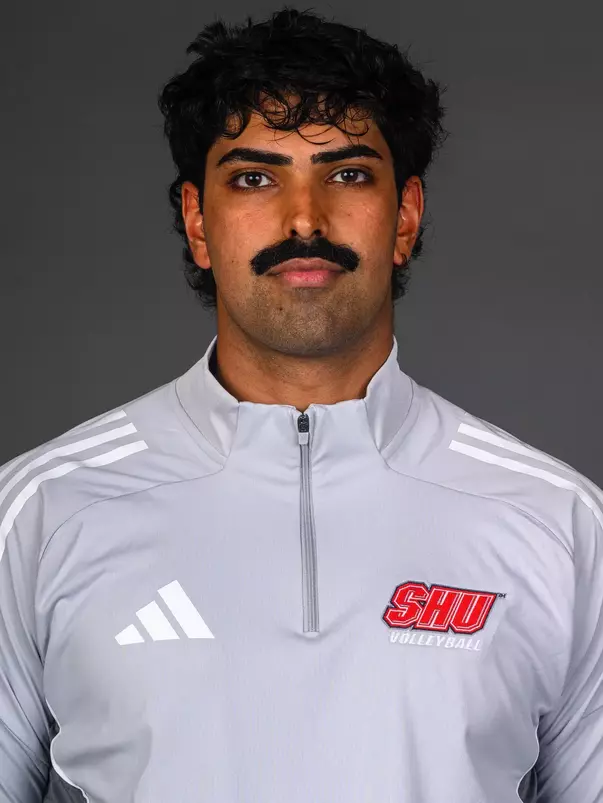 Armaan Dosanjh. The SHU Men's Volleyball, Women and Men's Wrestling, and Dance teams held their Media Days today at the William Pitt Center, Sacred Heart Universary, Fairfield CT. Sunday, September 28, 2025. Photo by: Mark F. Conrad