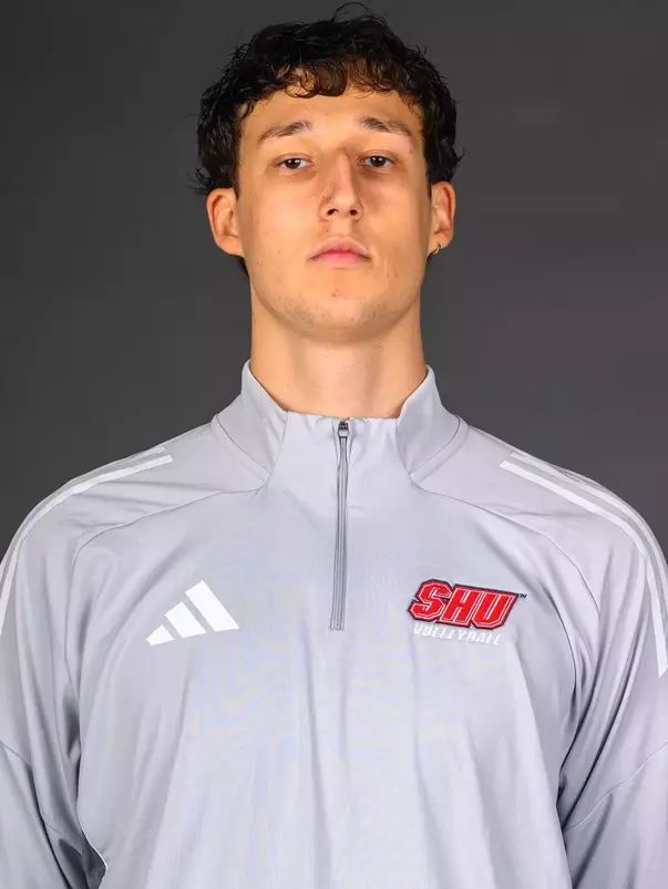 Ivo Dubs. The SHU Men's Volleyball, Women and Men's Wrestling, and Dance teams held their Media Days today at the William Pitt Center, Sacred Heart Universary, Fairfield CT. Sunday, September 28, 2025. Photo by: Mark F. Conrad