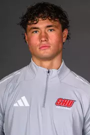 Zach Flynn. The SHU Men's Volleyball, Women and Men's Wrestling, and Dance teams held their Media Days today at the William Pitt Center, Sacred Heart Universary, Fairfield CT. Sunday, September 28, 2025. Photo by: Mark F. Conrad