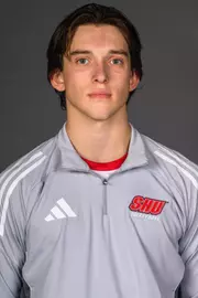 Brennan Hoelperl. The SHU Men's Volleyball, Women and Men's Wrestling, and Dance teams held their Media Days today at the William Pitt Center, Sacred Heart Universary, Fairfield CT. Sunday, September 28, 2025. Photo by: Mark F. Conrad