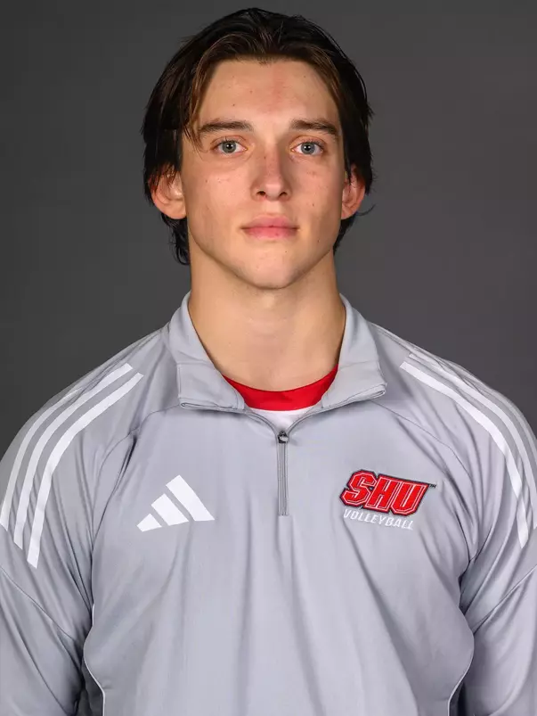 Brennan Hoelperl. The SHU Men's Volleyball, Women and Men's Wrestling, and Dance teams held their Media Days today at the William Pitt Center, Sacred Heart Universary, Fairfield CT. Sunday, September 28, 2025. Photo by: Mark F. Conrad