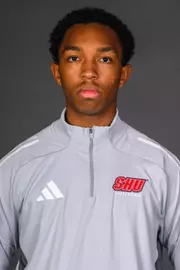 Aaron Johnson. The SHU Men's Volleyball, Women and Men's Wrestling, and Dance teams held their Media Days today at the William Pitt Center, Sacred Heart Universary, Fairfield CT. Sunday, September 28, 2025. Photo by: Mark F. Conrad