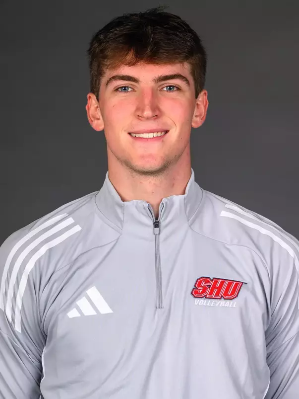 Carter Lyons. The SHU Men's Volleyball, Women and Men's Wrestling, and Dance teams held their Media Days today at the William Pitt Center, Sacred Heart Universary, Fairfield CT. Sunday, September 28, 2025. Photo by: Mark F. Conrad