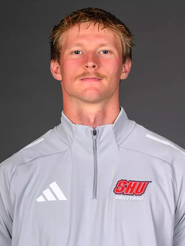 Connor Monroe. The SHU Men's Volleyball, Women and Men's Wrestling, and Dance teams held their Media Days today at the William Pitt Center, Sacred Heart Universary, Fairfield CT. Sunday, September 28, 2025. Photo by: Mark F. Conrad
