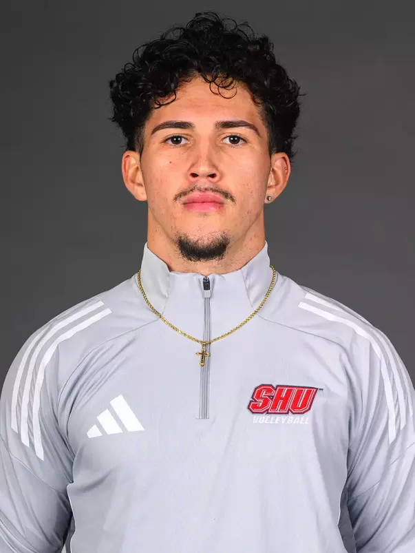 Harryzen Soares. The SHU Men's Volleyball, Women and Men's Wrestling, and Dance teams held their Media Days today at the William Pitt Center, Sacred Heart Universary, Fairfield CT. Sunday, September 28, 2025. Photo by: Mark F. Conrad