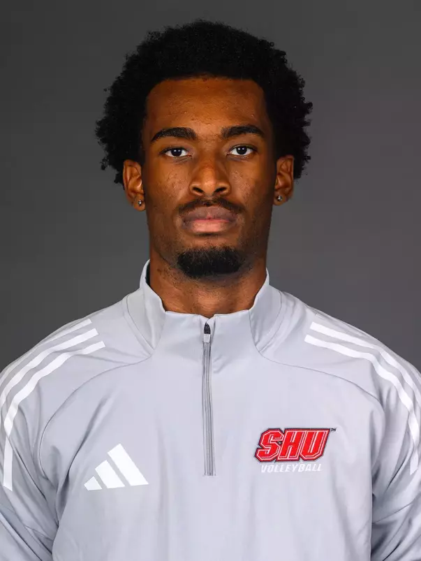 Quinton Toney. The SHU Men's Volleyball, Women and Men's Wrestling, and Dance teams held their Media Days today at the William Pitt Center, Sacred Heart Universary, Fairfield CT. Sunday, September 28, 2025. Photo by: Mark F. Conrad