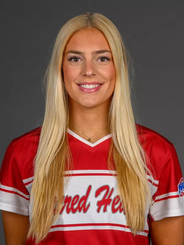 Katherine Burras. The SHU softball team held their Media Day at the William Pitt Athletic & Convocation Center today, Sacred Heart University, Fairfield, CT. Tuesday, February 4, 2025. Photo by: Mark F. Conrad