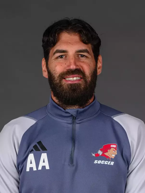 Anthony Anzevui, Head Coach. Men's SoccerSHU Media Day Men's Soccer and the Football Team was held today at the Valentine Health and Recreation Center, Sacred Heart University, Fairfield, CT. Wednesday, August 6th, 2025. Photo by: Mark F. Conrad