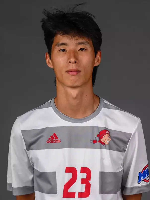 Sam McCann . Men's SoccerSHU Media Day Men's Soccer and the Football Team was held today at the Valentine Health and Recreation Center, Sacred Heart University, Fairfield, CT. Wednesday, August 6th, 2025. Photo by: Mark F. Conrad