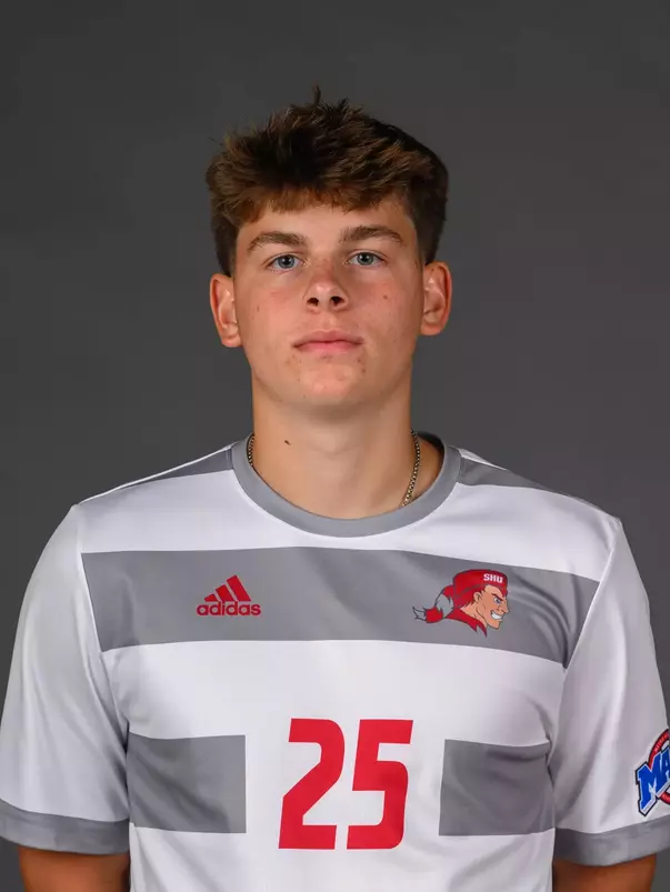 Matt Sarro. Men's SoccerSHU Media Day Men's Soccer and the Football Team was held today at the Valentine Health and Recreation Center, Sacred Heart University, Fairfield, CT. Wednesday, August 6th, 2025. Photo by: Mark F. Conrad