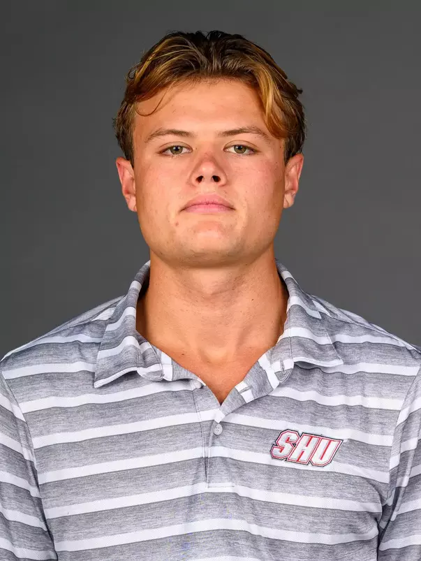 Miles Buddenhagen. Men's Basketball, Men's Golf and the Cheerleading team held their Media Day today at the Pitt Center, Sacred Heart University, Fairfield, CT. Thursday, August 28, 2025. Photo by: Mark F. Conrad