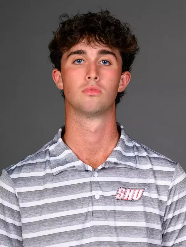 Ronan Mooney. Men's Basketball, Men's Golf and the Cheerleading team held their Media Day today at the Pitt Center, Sacred Heart University, Fairfield, CT. Thursday, August 28, 2025. Photo by: Mark F. Conrad