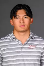 Sho Suzuki. Men's Basketball, Men's Golf and the Cheerleading team held their Media Day today at the Pitt Center, Sacred Heart University, Fairfield, CT. Thursday, August 28, 2025. Photo by: Mark F. Conrad