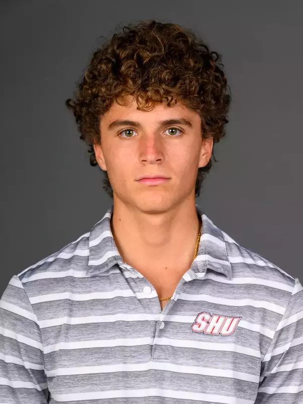 Luciano Moratinos. Men's Basketball, Men's Golf and the Cheerleading team held their Media Day today at the Pitt Center, Sacred Heart University, Fairfield, CT. Thursday, August 28, 2025. Photo by: Mark F. Conrad