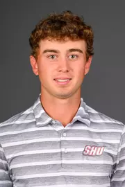 Robby Zyskowski III. Men's Basketball, Men's Golf and the Cheerleading team held their Media Day today at the Pitt Center, Sacred Heart University, Fairfield, CT. Thursday, August 28, 2025. Photo by: Mark F. Conrad