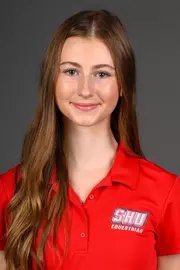 Marian Ehlers. The SHU Rowing, Equestrian, Track & Field, Fencing, and Swim Dive teams held their Media Days today at the William Pitt Center Sacred Heart University, Fairfield, CT. Saturday, September 13, 2025. Photo by: Mark F. Conrad
