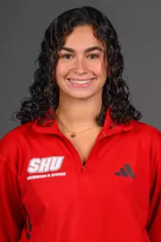 Abby Hernandez. The SHU Rowing, Equestrian, Track & Field, Fencing, and Swim Dive teams held their Media Days today at the William Pitt Center Sacred Heart University, Fairfield, CT. Saturday, September 13, 2025. Photo by: Mark F. Conrad