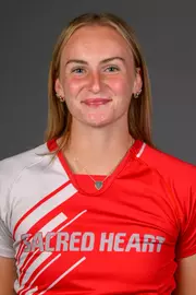 Charlotte Dauser. SHU's Women's and Men's Tennis, Women's Rugby, Cross Country, and Women's Golf teams held their Media Day today at the William Pitt Center, Sacred Heart University, Fairfield, CT. Sunday, August 31, 2025. Photo by: Mark F. Conrad