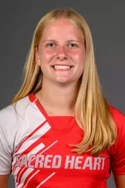 Ella Huntley. SHU's Women's and Men's Tennis, Women's Rugby, Cross Country, and Women's Golf teams held their Media Day today at the William Pitt Center, Sacred Heart University, Fairfield, CT. Sunday, August 31, 2025. Photo by: Mark F. Conrad