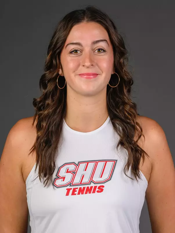 Olivia Furrows. SHU's Women's and Men's Tennis, Women's Rugby, Cross Country, and Women's Golf teams held their Media Day today at the William Pitt Center, Sacred Heart University, Fairfield, CT. Sunday, August 31, 2025. Photo by: Mark F. Conrad