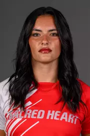 Gabrielle Ferreira. SHU's Women's and Men's Tennis, Women's Rugby, Cross Country, and Women's Golf teams held their Media Day today at the William Pitt Center, Sacred Heart University, Fairfield, CT. Sunday, August 31, 2025. Photo by: Mark F. Conrad