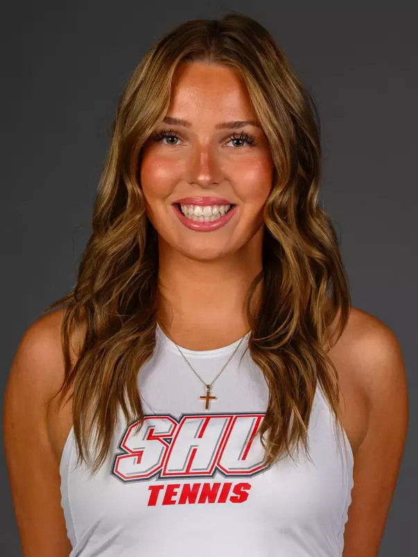 Ola Irla Bartyzel. SHU's Women's and Men's Tennis, Women's Rugby, Cross Country, and Women's Golf teams held their Media Day today at the William Pitt Center, Sacred Heart University, Fairfield, CT. Sunday, August 31, 2025. Photo by: Mark F. Conrad