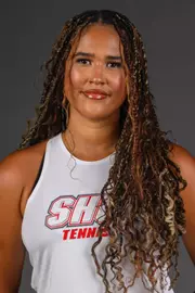 Kiah James. SHU's Women's and Men's Tennis, Women's Rugby, Cross Country, and Women's Golf teams held their Media Day today at the William Pitt Center, Sacred Heart University, Fairfield, CT. Sunday, August 31, 2025. Photo by: Mark F. Conrad