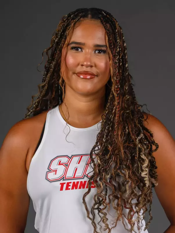 Kiah James. SHU's Women's and Men's Tennis, Women's Rugby, Cross Country, and Women's Golf teams held their Media Day today at the William Pitt Center, Sacred Heart University, Fairfield, CT. Sunday, August 31, 2025. Photo by: Mark F. Conrad