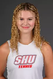 Brooke Tufts. SHU's Women's and Men's Tennis, Women's Rugby, Cross Country, and Women's Golf teams held their Media Day today at the William Pitt Center, Sacred Heart University, Fairfield, CT. Sunday, August 31, 2025. Photo by: Mark F. Conrad