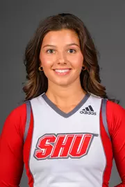 Marina Giammattei. Men's Basketball, Men's Golf and the Cheerleading team held their Media Day today at the Pitt Center, Sacred Heart University, Fairfield, CT. Thursday, August 28, 2025. Photo by: Mark F. Conrad