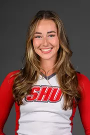 Emma Silberman. Men's Basketball, Men's Golf and the Cheerleading team held their Media Day today at the Pitt Center, Sacred Heart University, Fairfield, CT. Thursday, August 28, 2025. Photo by: Mark F. Conrad