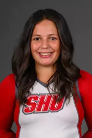Kaitlyn Ripegno. Men's Basketball, Men's Golf and the Cheerleading team held their Media Day today at the Pitt Center, Sacred Heart University, Fairfield, CT. Thursday, August 28, 2025. Photo by: Mark F. Conrad