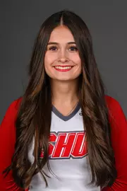 Kayla Fallarino-Forte. Men's Basketball, Men's Golf and the Cheerleading team held their Media Day today at the Pitt Center, Sacred Heart University, Fairfield, CT. Thursday, August 28, 2025. Photo by: Mark F. Conrad