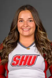 Grace Calabria. Men's Basketball, Men's Golf and the Cheerleading team held their Media Day today at the Pitt Center, Sacred Heart University, Fairfield, CT. Thursday, August 28, 2025. Photo by: Mark F. Conrad