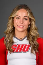 Jessica Haering. Men's Basketball, Men's Golf and the Cheerleading team held their Media Day today at the Pitt Center, Sacred Heart University, Fairfield, CT. Thursday, August 28, 2025. Photo by: Mark F. Conrad