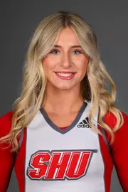 Avery Banks. Men's Basketball, Men's Golf and the Cheerleading team held their Media Day today at the Pitt Center, Sacred Heart University, Fairfield, CT. Thursday, August 28, 2025. Photo by: Mark F. Conrad