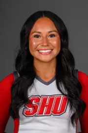 Safiya Pulizzi. Men's Basketball, Men's Golf and the Cheerleading team held their Media Day today at the Pitt Center, Sacred Heart University, Fairfield, CT. Thursday, August 28, 2025. Photo by: Mark F. Conrad