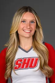 Karissa Miller. Men's Basketball, Men's Golf and the Cheerleading team held their Media Day today at the Pitt Center, Sacred Heart University, Fairfield, CT. Thursday, August 28, 2025. Photo by: Mark F. Conrad