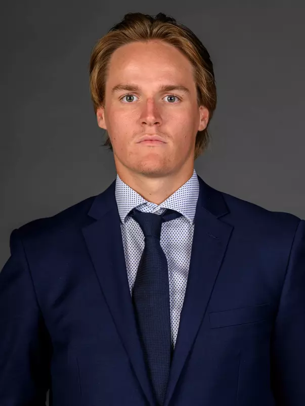 Aiden VanRooyan. Men and Women's Ice Hockey teams held their Media Days today at the Martire Family Arena, Sacred Heart University, Fairfield, CT. Tuesday, August 26, 2025. Photo by: Mark F. Conrad