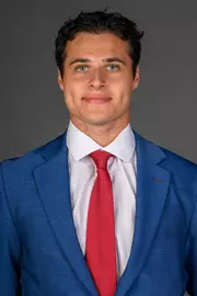 Jake Bongo. Men and Women's Ice Hockey teams held their Media Days today at the Martire Family Arena, Sacred Heart University, Fairfield, CT. Tuesday, August 26, 2025. Photo by: Mark F. Conrad