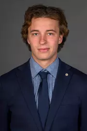 Noah Ellis. Men and Women's Ice Hockey teams held their Media Days today at the Martire Family Arena, Sacred Heart University, Fairfield, CT. Tuesday, August 26, 2025. Photo by: Mark F. Conrad