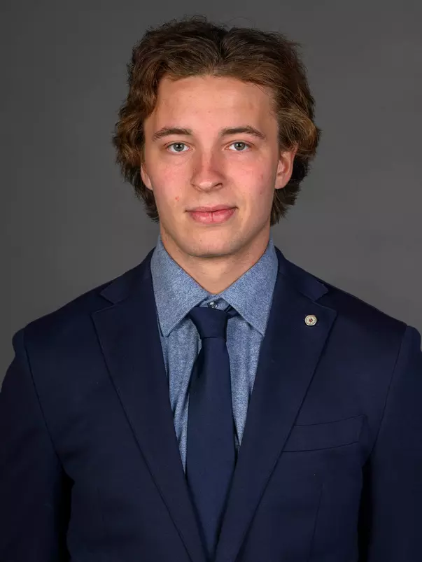 Noah Ellis. Men and Women's Ice Hockey teams held their Media Days today at the Martire Family Arena, Sacred Heart University, Fairfield, CT. Tuesday, August 26, 2025. Photo by: Mark F. Conrad
